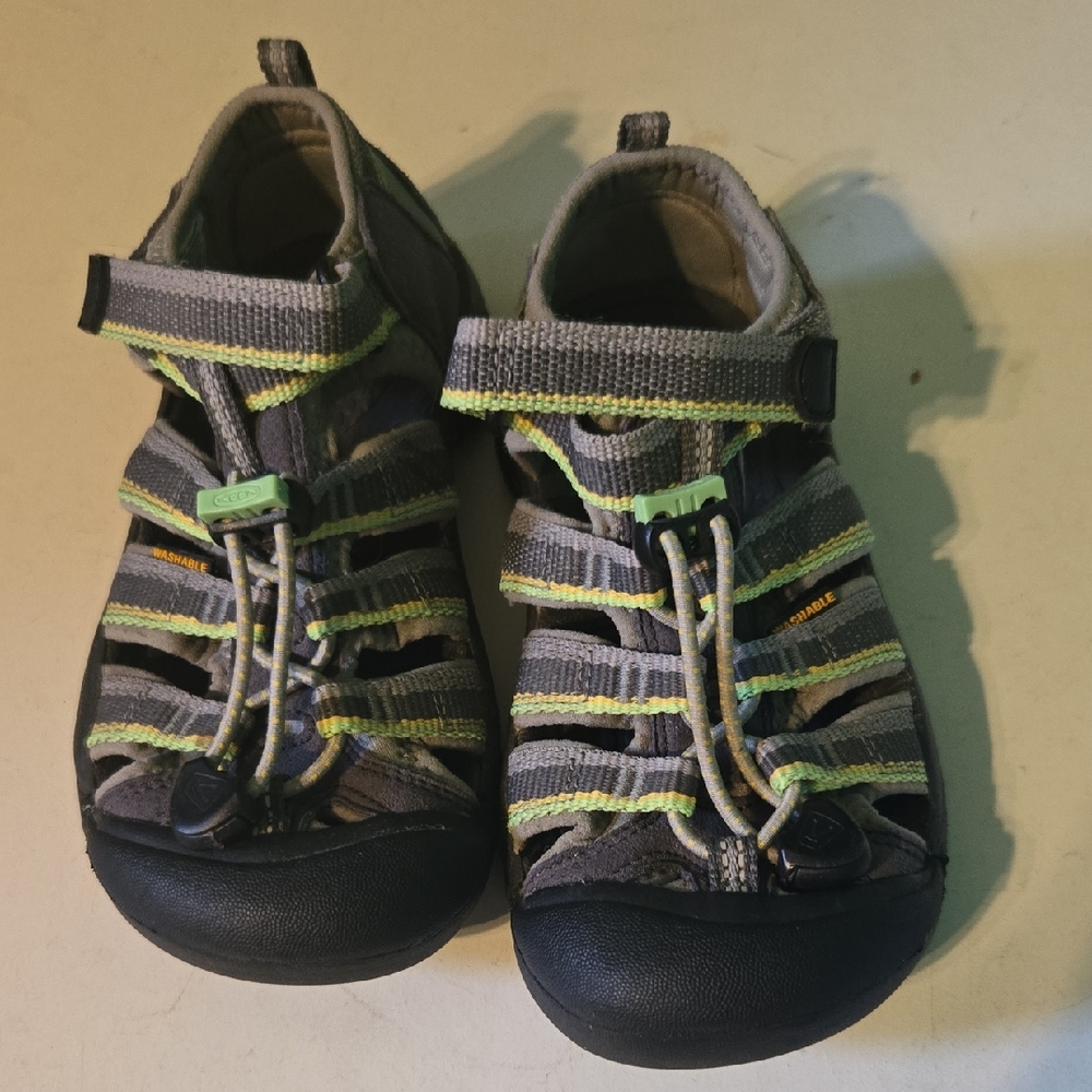 Keen Gray and Black Sport Sandals with Closed Toe Protection